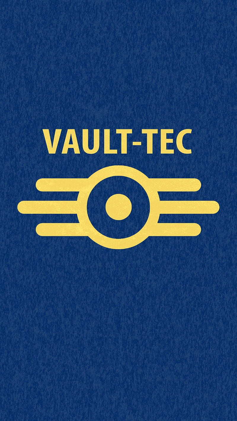 Fallout - Vault-Tec, blue, console, fallout 4, game, games, nuclear, nuke, pc, playstation, ps, ps2, ps3, ps4, sony, tec, vault, video, xbox, xbox 360, yellow, HD phone wallpaper