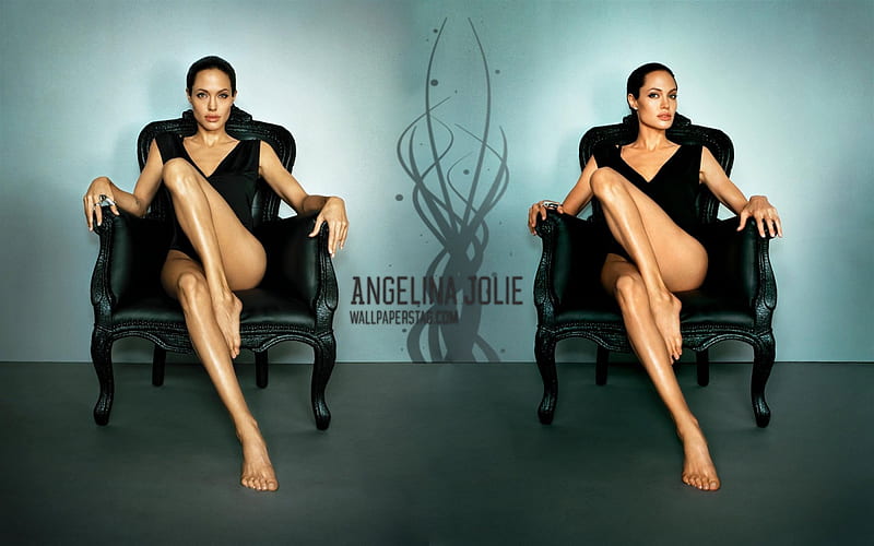 Angelina Jolie, movie star, brunette, actress, hot, bonito, sexy legs, women, HD wallpaper
