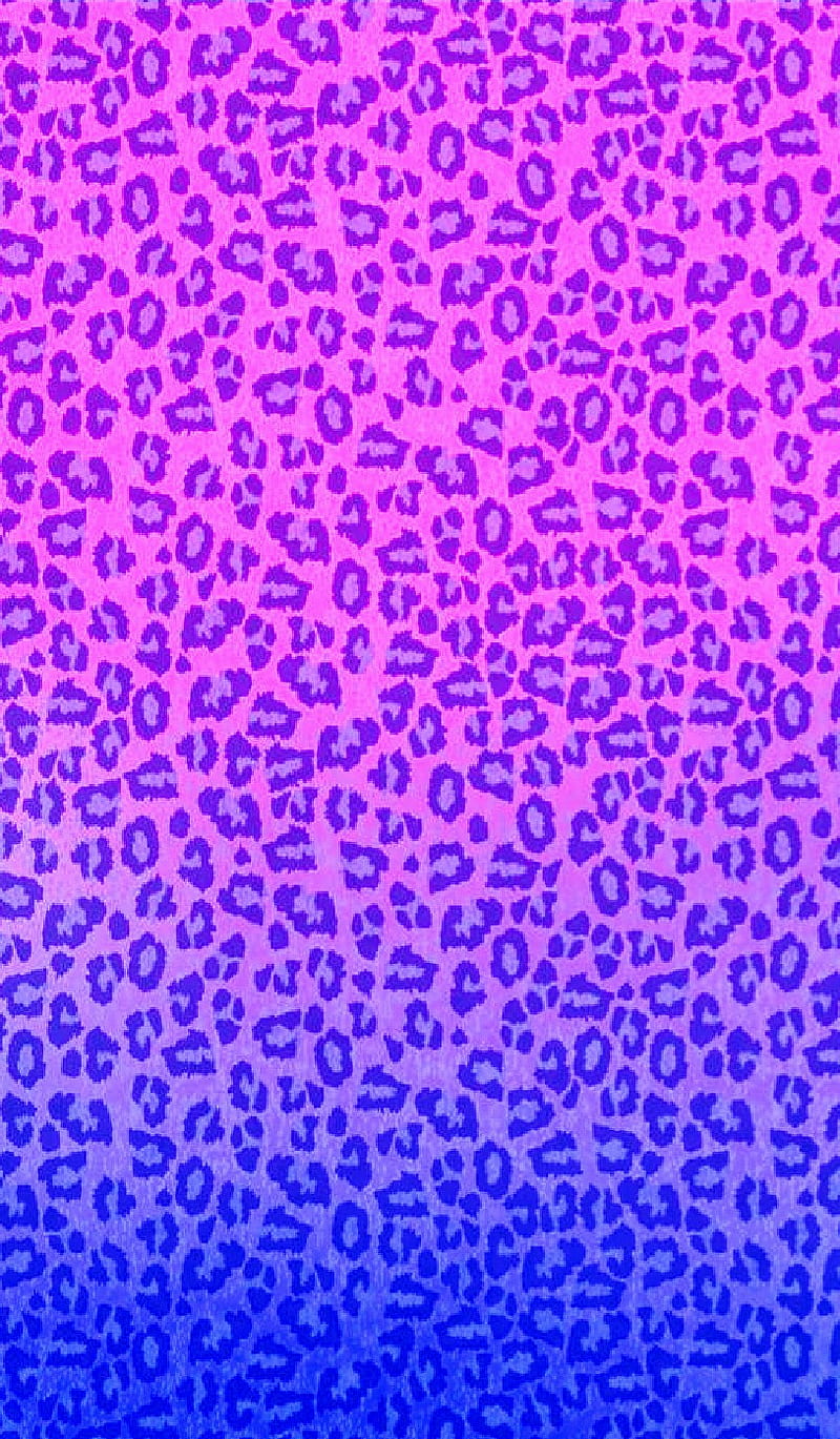 LEOPARD PATTERN, animal, purple, HD phone wallpaper