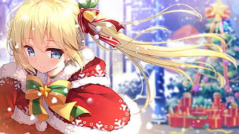 Toradora!, Aisaka Taiga, boots, loli, Christmas, blonde, anime, Santa hats,  HD wallpaper