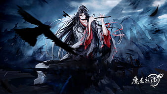 Wallpaper Shoujo, Red Eyes, Wei Wuxian, Mo Dao Zu Shi, Flute -  Resolution:1920x1080 - Wallpx