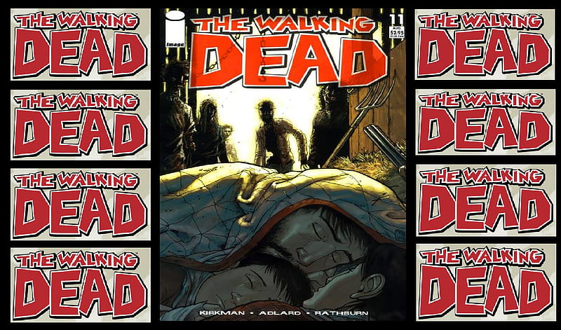 THE WALKING DEAD #11, zombies, rick, lori, carl, the walking dead, the walking dead comic, barn, HD wallpaper