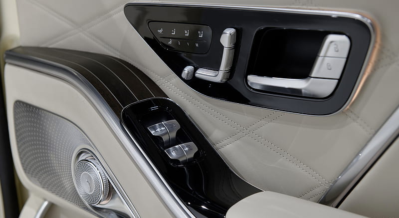 2021 Mercedes-Maybach S-Class (Leather Nappa macchiato beige / bronze brown pearl) - Interior, Detail , car, HD wallpaper