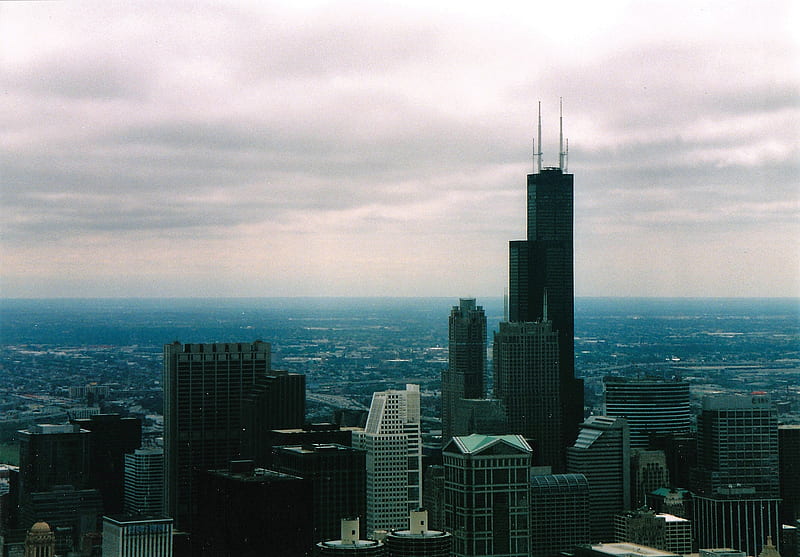 Sears Tower - Chicago (August 2004), Illinois, USA, Sears Tower, Chicago, HD wallpaper