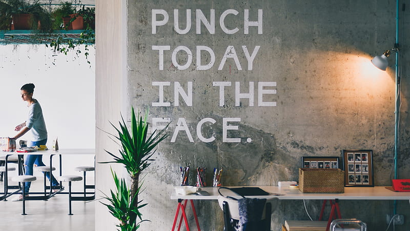 Punch Today In The Face Inspirational, HD wallpaper
