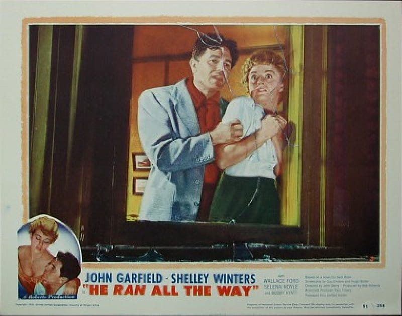 Classic Movies - 'He Ran All The Way' (1951), John Garfield, Classic Movies, Wallace Ford, Film Noir, Shelley Winters, HD wallpaper