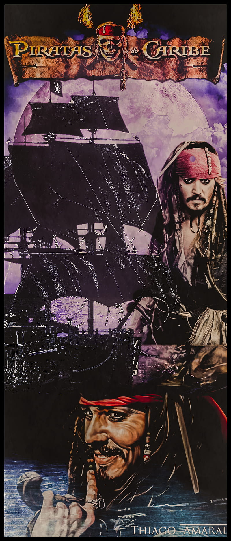 Piratas do Caribe, guardians, heroes, jack, last, negra, sparrow, HD phone wallpaper