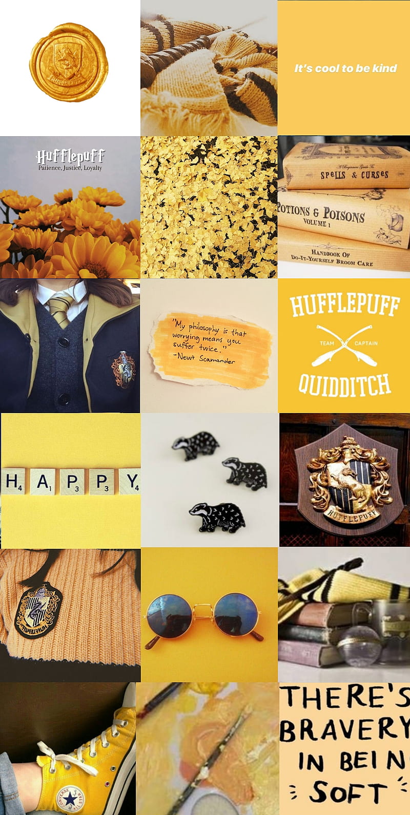 Hufflepuff aesthetic, color, harry potter, hogwarts, hufflepuff, yellow, HD phone wallpaper