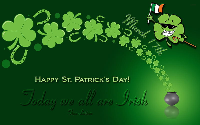 Happy St.Patricks 1, Ire, green, holiday, Patrick, Ireland, eiland, HD wallpaper
