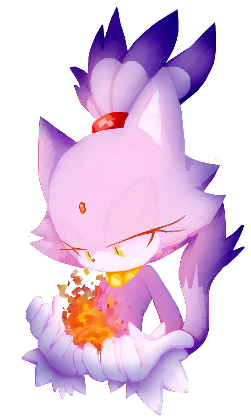 Heres A Blaze The Cat Wallpaper I Made You can use it for whatever you  need  rSonicTheHedgehog