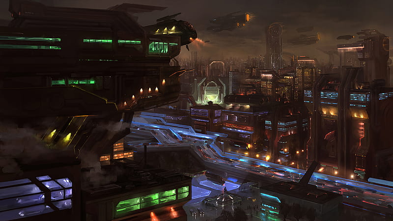 Sci Fi, City, Cityscape, Futuristic, Building, HD wallpaper