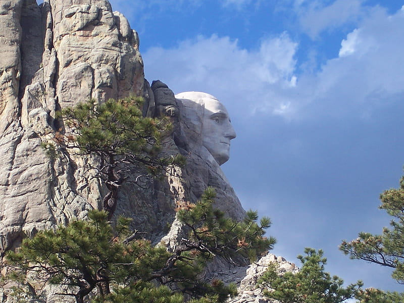 Mt. Rushmore, george washington, mount rushmore, HD wallpaper