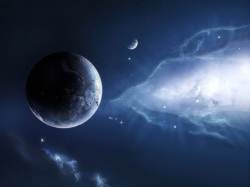 future planet-universe space, HD wallpaper