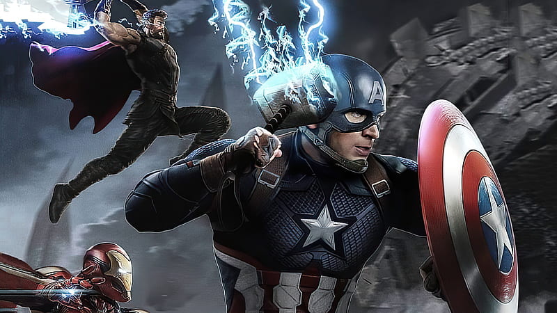 Avengers Endgame 2020 Artwork, avengers-endgame, captain-america, thor, iron-man, superheroes, artwork, artist, HD wallpaper