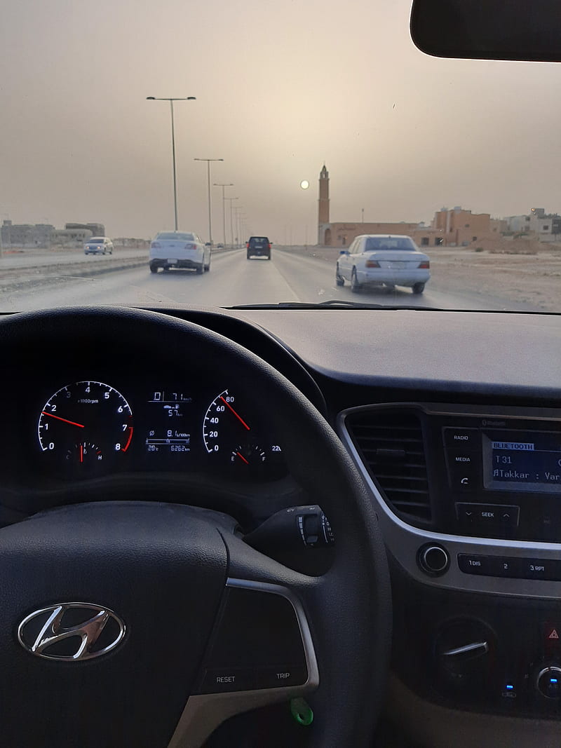 Hyundai, 2020, accent, arab, black, carros, cool, modified, saudi, HD phone wallpaper