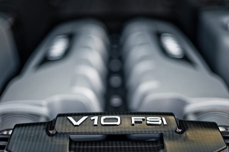 Audi R8 V10 FSI Engine, V10, FSI, mechanical, engine, R8, car, Audi, auto, HD wallpaper