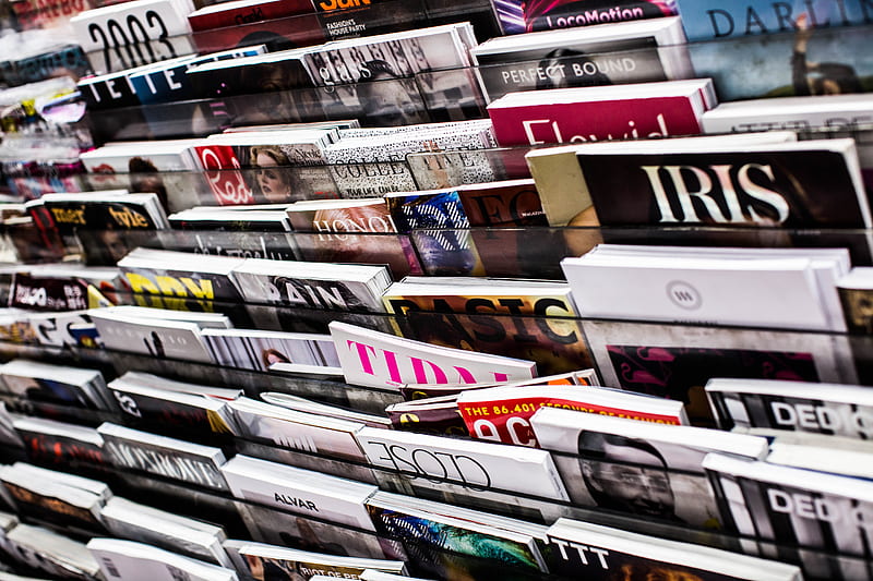 magazines on rack, HD wallpaper