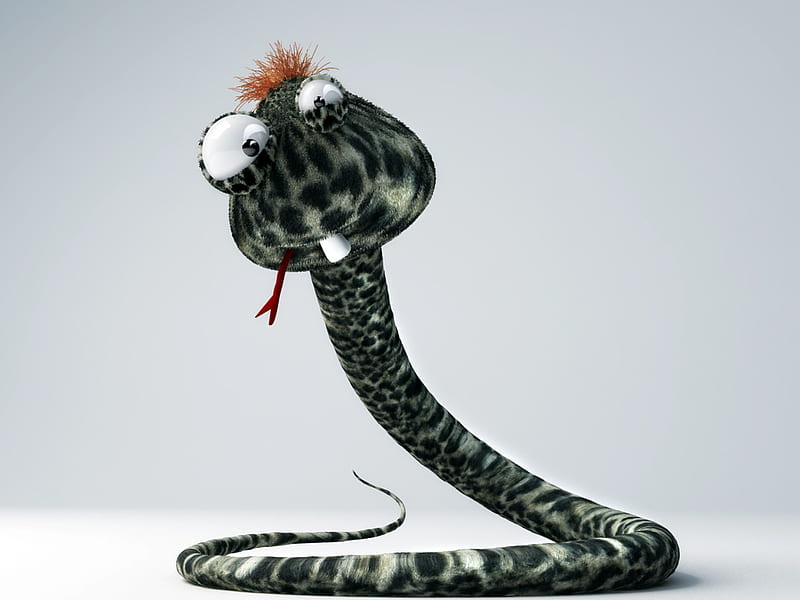single TOOTH snake, mamba, black, poison, rattle, snake, HD wallpaper