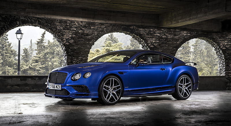 2018 Bentley Continental GT Supersports Coupe (Color: Moroccan Blue) - Front Three-Quarter , car, HD wallpaper