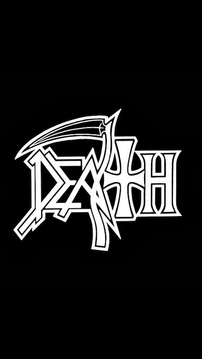 Death, band, black, dark, logo, metal, rock, HD phone wallpaper