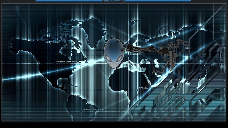 Alienware, world, blue, pg, HD wallpaper | Peakpx