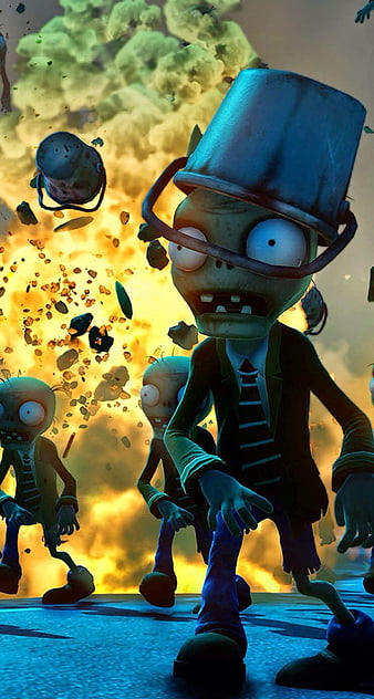 Wallpaper zombies, Battlefield, plants, pvz images for desktop, section  игры - download