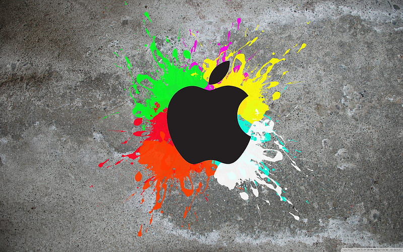 colorful apple-think different apple mac, HD wallpaper
