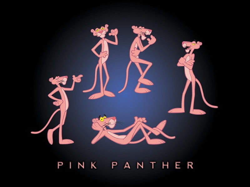 ~Pink Panther~, cartoon, pink, lion, animal, HD wallpaper