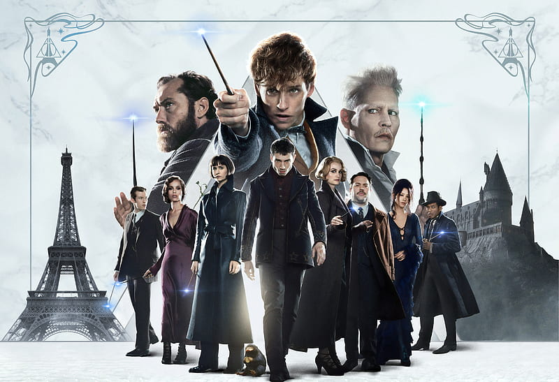Movie, Fantastic Beasts: The Crimes of Grindelwald, Albus Dumbledore, Gellert Grindelwald, Newt Scamander, HD wallpaper