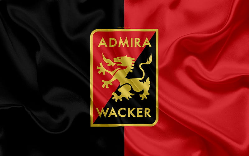Admira fc Austrian football club, emblem, logo, Austrian football championship, football, Modling, Austria, silk texture, HD wallpaper