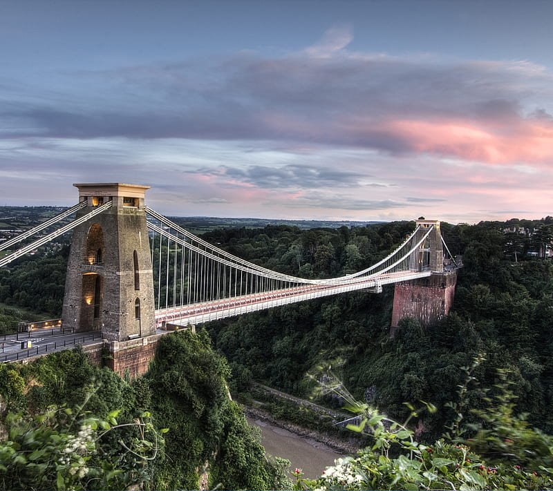 Bridge, river, road, sunset, HD wallpaper | Peakpx