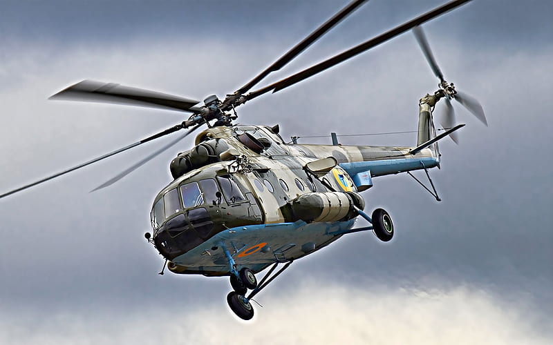Mi-8, Hip, ukrainian military helicopter, Mil Mi-8, Ukrainian Air Force, Mil Helicopters, Ukrainian Army, HD wallpaper