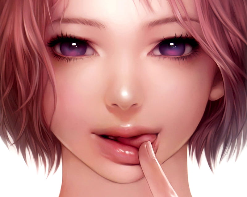 Funny Face, pretty, girl, anime, real, HD wallpaper | Peakpx