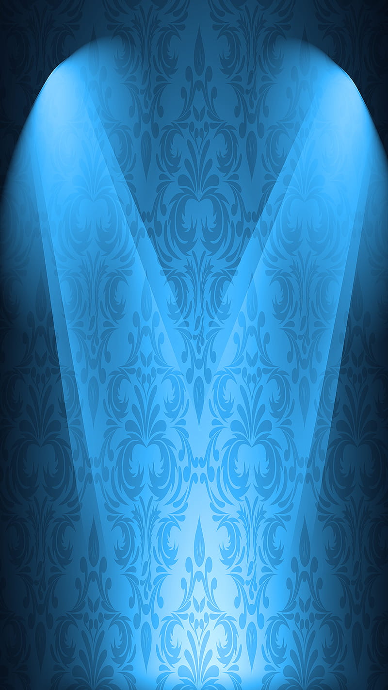 spotlight, blue, blue spot lights, showcase, HD phone wallpaper