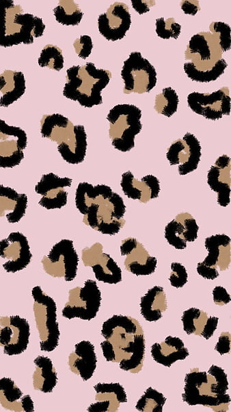 Pink and black wallpaper with bow and leopard print  Pink and black  wallpaper Cheetah print wallpaper Bow wallpaper