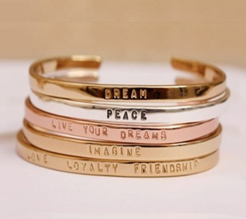 Quote Message Bracelets | Bracelets With Inspirational Sayings @ KIS - KIS  Jewelry