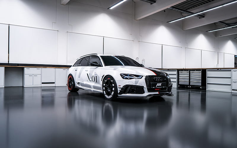 Audi RS6 Avant, tuning, 2018 cars, garage, ABT, tunned RS6, Audi, HD wallpaper