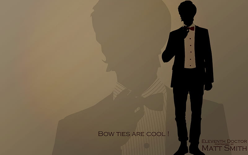 Bowties Are Cool, matt smith, doctor who, eleventh doctor, 11th doctor, HD wallpaper