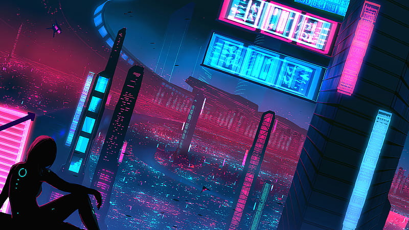 Sci Fi, City, Cityscape, Futuristic, Girl, HD wallpaper | Peakpx