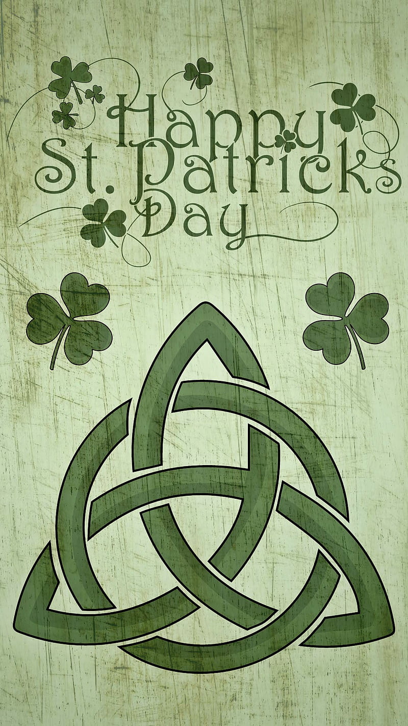 Shamrock Knot , st patricks day, st paddys day, celtic knot, irish, HD phone wallpaper