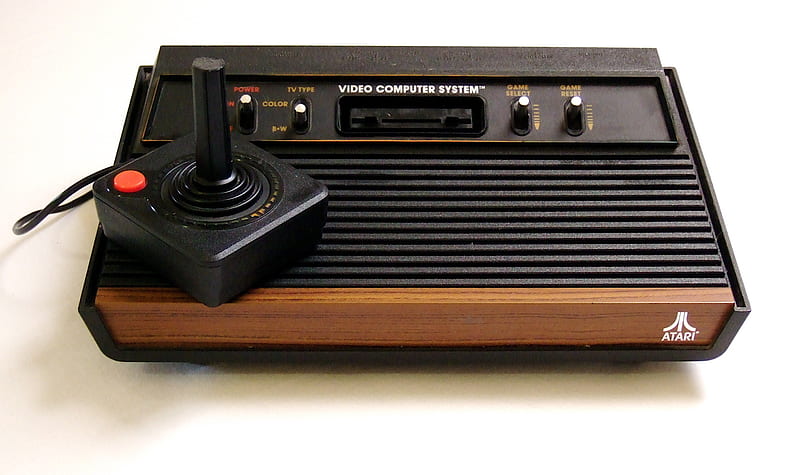 Atari 2600, atari, joy, console, antique, joystick, stick, classic, consol, 2600, HD wallpaper