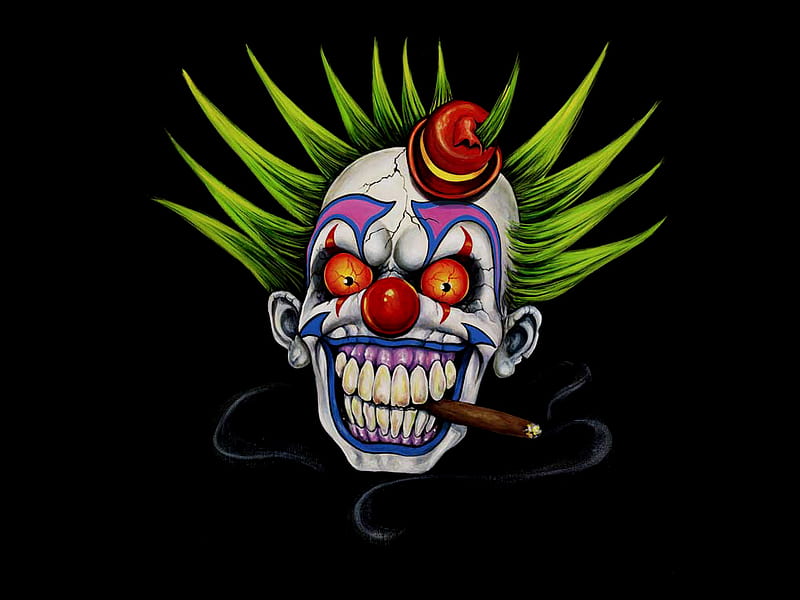 Smoking Clown, clown, smoking, cigar, scary, evil, horror, HD wallpaper |  Peakpx