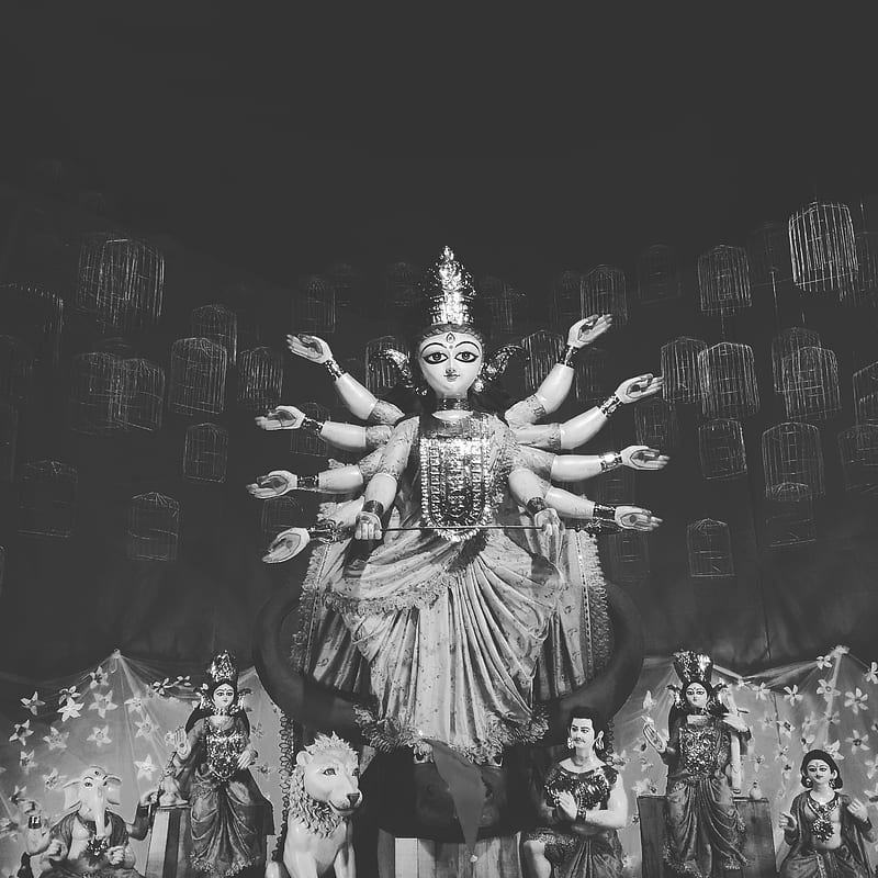 Durga, dashara, devi, lord, maa, HD phone wallpaper