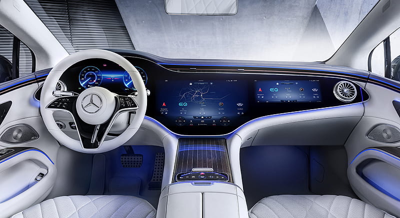 2022 Mercedes-Benz EQS - Interior, Cockpit , car, HD wallpaper