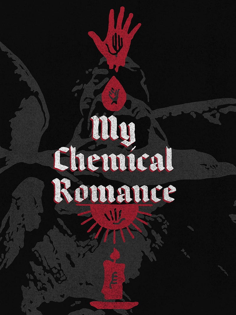 MCR, black, emo, mcrreunion, my chem, my chemical romance, red, HD phone  wallpaper | Peakpx