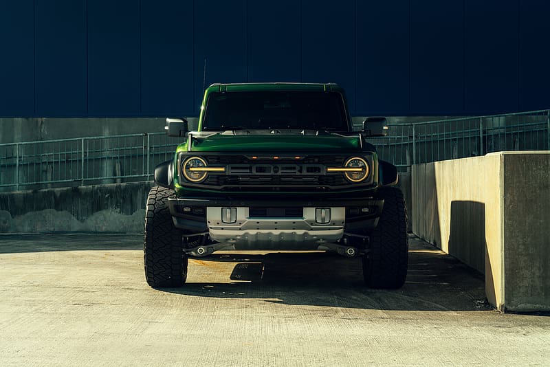 Raptor Vossen Green Bronco , ford, ford-bronco, cars, truck, pickup-truck, HD wallpaper