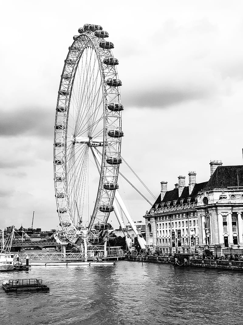 London eye, bridge, fun, river, romance, thames, travel, united kingdom, HD phone wallpaper