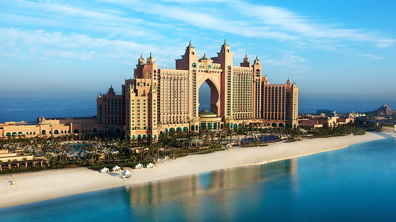 Dubai Popular Hotel, dubai, world, hotel, beauitful-places, HD wallpaper