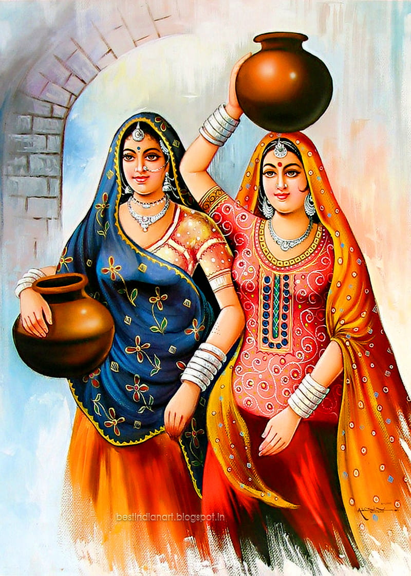 Rajasthani Painting , Rajasthani Painting - Use, HD phone wallpaper