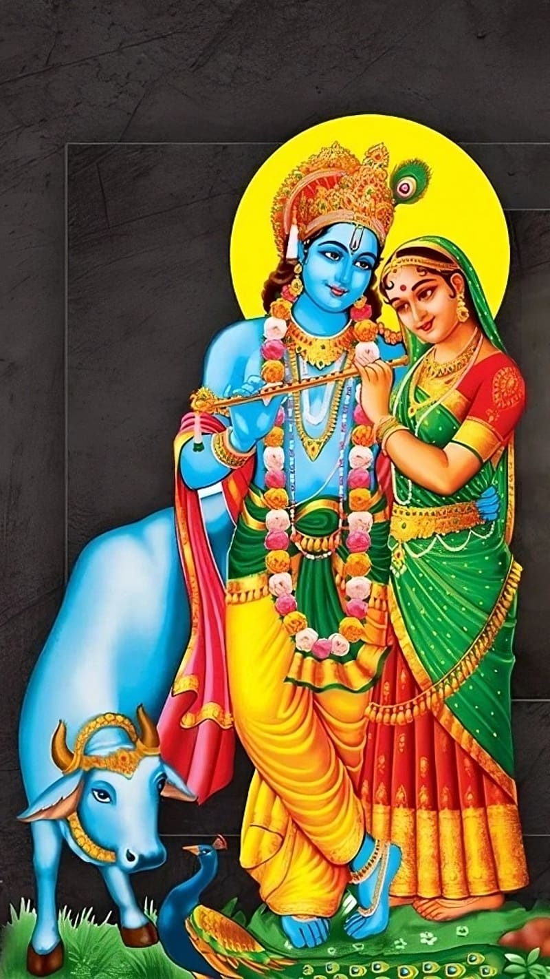 3d Radha Krishna, radha krishna, lord, god, HD phone wallpaper ...
